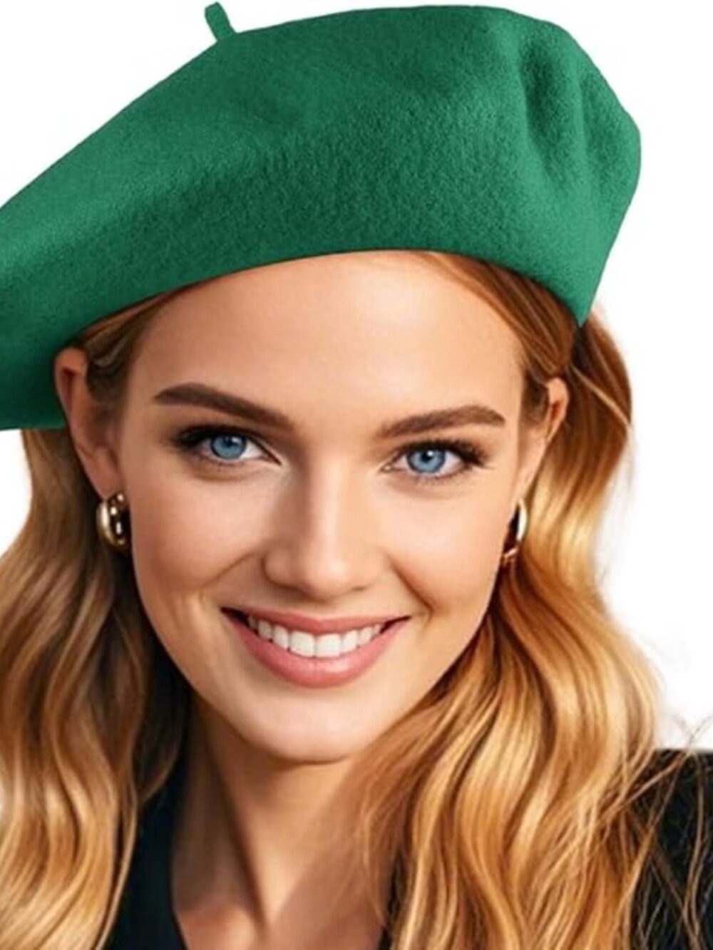 French Wool Beret Hats Solid Color Classic Beanie Winter Red Cap Painter Berets - Picture 13 of 16